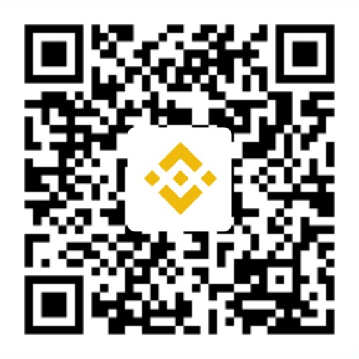 Binance QR code for donations to ZEGUS STORE